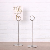 Porte-numéro de table en métal pour décoration de mariage en acier inoxydable Clip mémo Place Card Stand