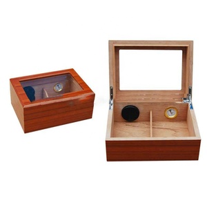 De lujo de gama alta de <span class=keywords><strong>Cuba</strong></span> caja de cigarro Humidor casos con higrómetro humidificador - Product Image 1