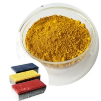 Fabrication de papier de sol de revêtement de brique de couleur jaune d'oxyde de fer 313 matériau de teinture en poudre de pigment inorganique