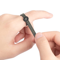 1-17 Ring Sizer with Magnifying Glass Black and White US Ring Ruler Plastic Jewelry Engraving Machine Tool Mandrel Type