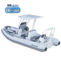 REACH-SEA ST500 5m 19ft 9 personnes Hypalon Achilles Central Control Aluminium RIB Rigid Gonflable Boat