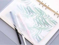 Reiß verschluss tasche A4 A5 A6 A7 B5 PVC Klar Transparent Matti erter Kunststoff Wieder verwendbarer selbst dichten der Druck verschluss beutel Reiß verschluss tasche Für Ring binder