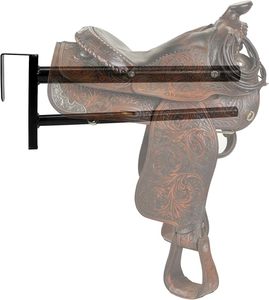 क्लासिक काले अंग्रेजी काठी रैक हटाने योग्य विशेषता ठोस पैटर्न स्टील और धातु के साथ डबल फांसी - Product Image 2