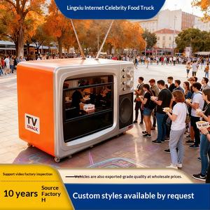 Voiture de restauration multifonctionnelle à quatre roues, remorque alimentaire, thé, café, friteuse, voiture de restauration, personnalisation personnalisée - Product Image 5