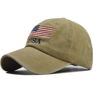 Gorra de Béisbol Unisex Estilo Trucker con Bandera Americana, Lavada y Desgastada, Ajustable, Impermeable, de Algodón - Product Image 4