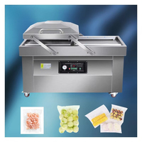 DZ-400 Elektrische Dubbele Kamer Vacuümsealmachine Groef Grote Commerciële Machine voor het Verpakken van Vlees, Fruit, Zeevruchten, Folie en Film