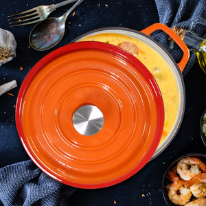 Chuyên nghiệp soong chậu gia đình bán buôn OEM ODM nấu ăn nồi sản phẩm nhà bếp đồ dùng gang Cookware Set Hà Lan lò - Product Image 2