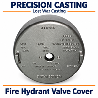 Composants moulés de précision en acier inoxydable CF8M de 5 pouces et 0,2 kg pour vannes industrielles et couvercles de vannes d'incendie