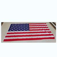 Drapeau américain 3x5 pieds en polyester 100% pour le 4 juillet, en stock à prix réduit