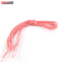 FUNADAIKO haute qualité 1.0mm ligne rouge et blanche 8 ligne PE tressée pour crochet de pêche crochet d'assistance accessoires de poisson leurre en vrac