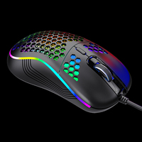 Ratón Gaming de Oferta 7200DPI, Mouse Ergonómico 6D con RGB, Óptico con Cable USB para Computadora, Oficina y Jugadores, Diseño de Panal