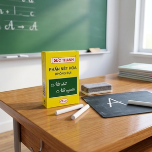 Factory Direct Duc Thanh Dustless White <b>Chalk</b> 12pcs/box Non Toxic Easy To Wipe Clean Hands Blackboard Stationery - Product Image 1