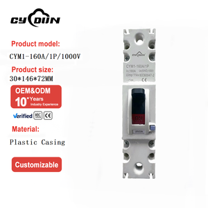 Disjoncteurs électriques fixes monophasés 1P série 160A, 36kA 1000V, fournis par l'usine chinoise CYDUN - Product Image 1