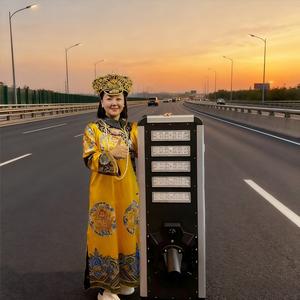 11000LM 아웃도어 프로젝트 120AH 통합형 LED 태양광 가로등 (올인원) - Product Image 1