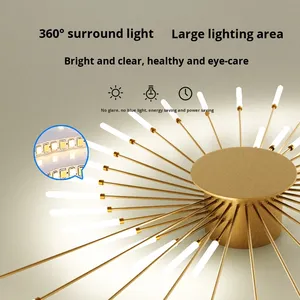 Lampadario Moderno <span class=keywords><strong>a</strong></span> Sospensione <span class=keywords><strong>LED</strong></span> con Telecomando, Design <span class=keywords><strong>a</strong></span> Fuochi d'Artificio in Acrilico, Alto CRI 90 <span class=keywords><strong>per</strong></span> Camera da Letto e <span class=keywords><strong>Soggiorno</strong></span> - Product Image 2