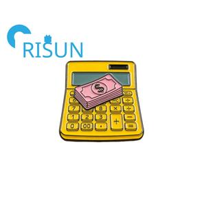 Broches en émail personnalisées pour filles, calculatrice mathématique, broches en métal, calculatrice scientifique, calcul, clavier numérique, badge en émail - Product Image 2