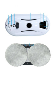 <span class=keywords><strong>Robot</strong></span> de nettoyage de vitres intelligent et automatique avec télécommande, outils magnétiques pour un nettoyage en profondeur des fenêtres, idéal pour la maison et l'hôtel - Product Image 3