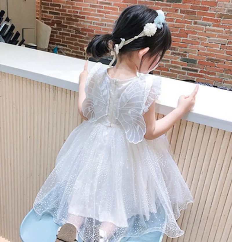 Bebek kız Tutu parti elbisesi çiçek kız elbise düğün doğum günü çocuk giysileri prenses tül çocuk kostüm