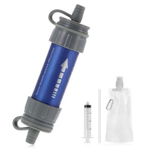 Outdoor Water Filtration System Water Filter Straw Purifier with Drinking Pouch for Emergency Preparedness Camping <b>Backpacking</b> - Product Image 1
