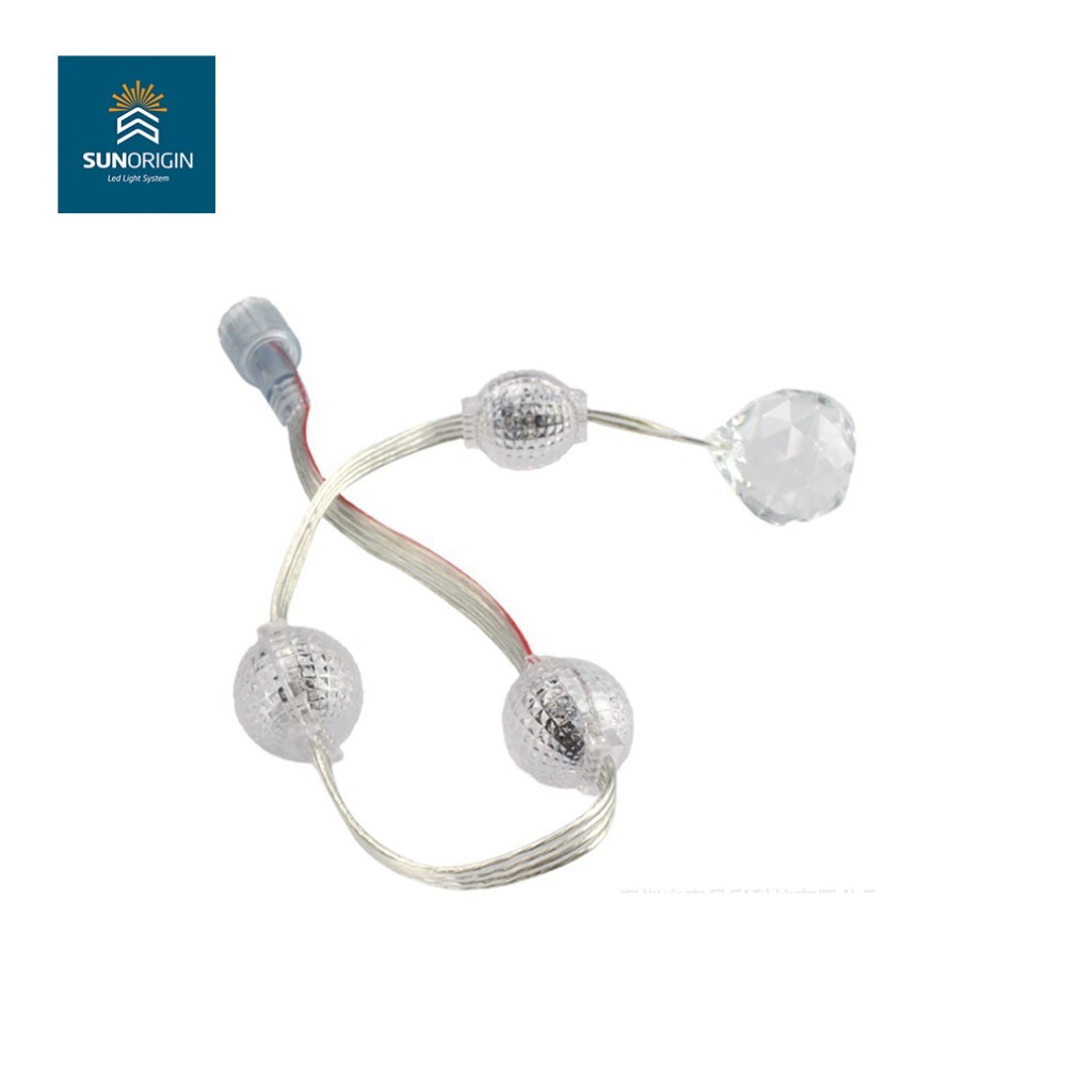 3D RGBW LED Pixel Light Ball String 50mm IP68 Programmable Point Lights PC Material Art Lighting High CRI 90 2700K-6000K