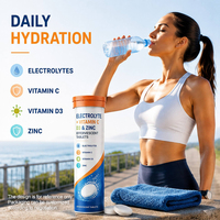 OEM Elektrolit İçeceği Efervesan Tabletler |   C Vitamini, D3 ve Çinko |   Hidrasyon ve Sağlık Desteği |   Özel Marka
