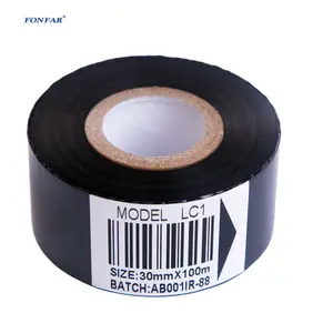 China Supply LC1 Expiry Date Printing Hot Stamping Foil Roll Black Code Date Ribbon for Color Printer with Low Price