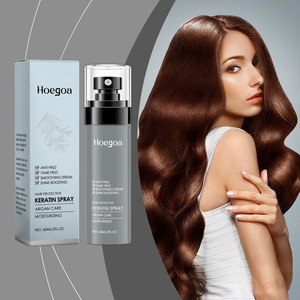 Venta caliente Natural 60ml Productos para el cuidado del cabello con queratina Anti-Frizz Smoothing Hair Locker Spray no graso - Product Image 2