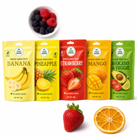 Sachet Doypack Personnalisé pour Fruits Lyophilisés avec Trou de Suspension, Fermeture Zip Refermable, en Feuille Alimentaire, pour Snacks, Vente en Gros