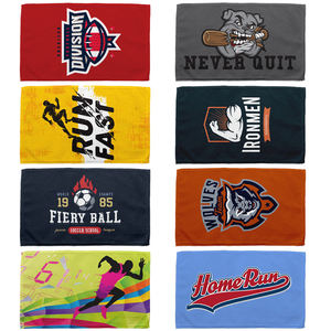 カスタムロゴ印刷100% コットンスポーツスローガンラリータオルイベント用 - Product Image 1