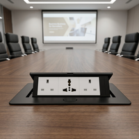 Enchufe de Escritorio Emergente Estándar Británico 13A 250V, Toma de Corriente Oculta Empotrada para Mesa, Enchufe Emergente para Escritorio de Conferencias
