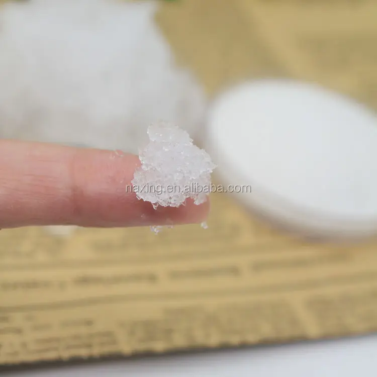 Poliacrilato di sodio in polvere di linfa polimerica Super assorbente ad alta capacità di assorbimento per uso caldo del impacco di ghiaccio
