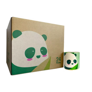 Wholesale High Quality <strong>Panda</strong> Design 3ply Organic Bamboo Pulp Ultra Soft Eco-Friendly <strong>Toilet</strong> Tissue Standard Roll <strong>Toilet</strong> <strong>Paper</strong> - Product Image 5
