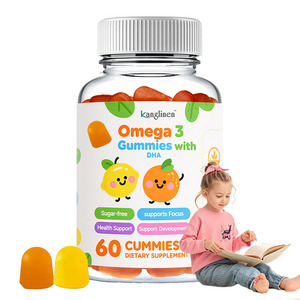 Gommes à l'huile d'algues oméga <span class=keywords><strong>3</strong></span> DHA pour le cerveau des enfants Supplément d'huile d'algues végétaliennes Gommes oméga <span class=keywords><strong>3</strong></span> Acides gras à base de plantes oméga <span class=keywords><strong>3</strong></span> - Product Image 1