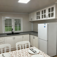 Maison préfabriquée en conteneur extensible de 2,4 m de hauteur au plafond, 20, 30 ou 40 pieds, 3 chambres, cuisine, pliable, relocalisable, en acier, type Casita