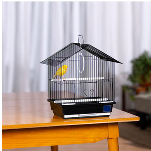 <span class=keywords><strong>Vente</strong></span> chaude Petite cage à oiseaux pliable en fil métallique Produits pour animaux de compagnie Cage à oiseaux avec poignée pour la maison ou les voyages - Product Image 4