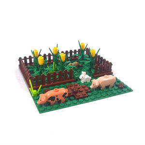 Set de Bloques de Construcción Escena de Granja con Ovejas, Perros y Animales, Compatible con Cualquier Marca, Juguete Educativo DIY para Niños, Incluye Placa Base IQFUN - Product Image 2