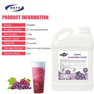 Sirup Minuman Buah Konsentrat Jus Anggur Bahan Cair untuk Bubble Tea Smoothie Slush Teh Buah untuk Toko Teh Susu - Product Image 6