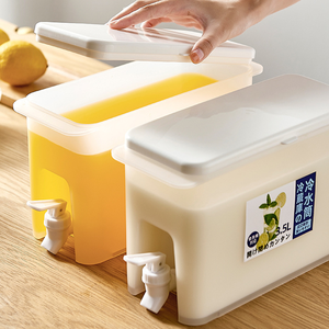 Estate 3.5L frutta teiera frigorifero secchio di acqua fredda con rubinetto tè ghiaccio contenitore di acqua di limone contenitore di acqua ghiacciata - Product Image 3
