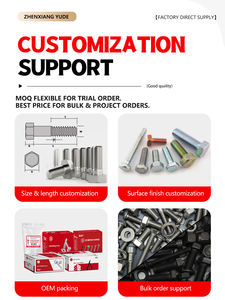 M8 M10 M12 M16 M20 亜鉛メッキ六角ボルト グレードM5 M6 M8 M10 六角ボルト 黒色酸化塗装 コーティングゴールド 工場価格でカスタマイズ可能 - Product Image 5