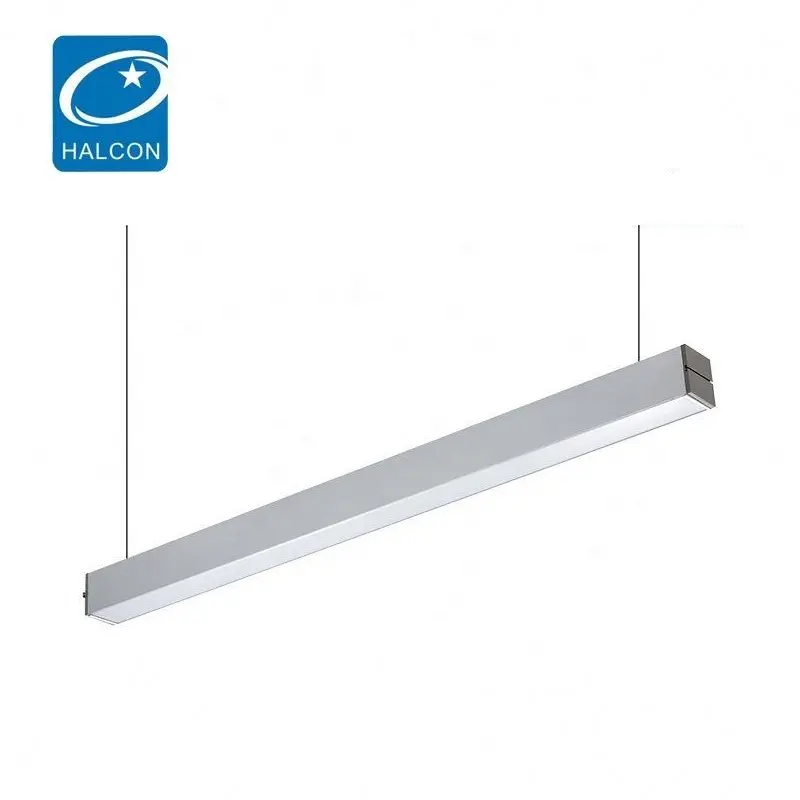 Halcon Modern tarzı ofis dükkanı 4ft 30w 40w kısılabilir Led yukarı ve aşağı asılı kolye ışıkları