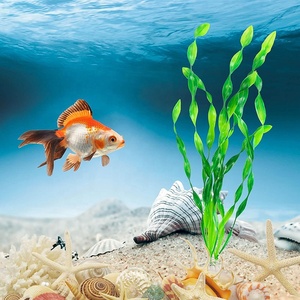 10 adet plastik akvaryum bitkileri süslemeleri yapay deniz yosunu su bitkileri yapay balık <span class=keywords><strong>tank</strong></span>ı bitkiler - Product Image 4