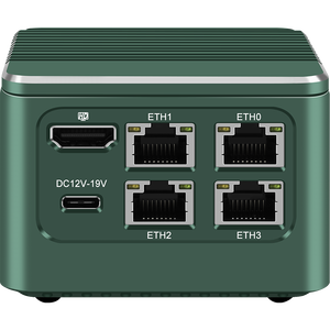 Zynshield Intel N100/N305 <strong>Mini</strong> PC - 4* M.2 NVMe Bays, 4* 2.5GbE Ports, All-Flash NAS/Soft Router, Ultra-Compact Design - Product Image 1