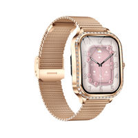 Smartwatch MK88 Diamond per Donne, Monitoraggio della Salute, Chiamate BT, Impermeabile IP67, Schermo TFT Touch da 1,75 Pollici, Tracker del Sonno, 4 Giorni di Autonomia