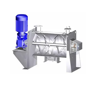 Factory Price Horizontal Double Helical Ribbon Powder Blender Mixer Industry Cement Mixer Stainless Steel 304 WLDH-0.5 200-300