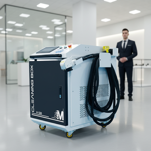 Machine de nettoyage laser 3-en-1 pour élimination de la rouille et du bois, Raycus JPT 200W, machine de nettoyage laser pulsé sans contact pour surfaces texturées - Product Image 1
