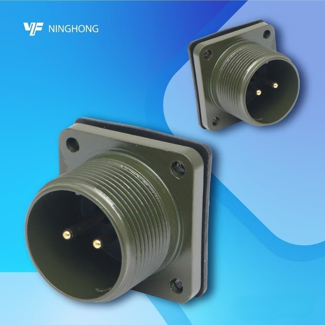 MS3102A 14S-9P 2 PIN Mil c 5015 Male Industrial Panel Mount Connector Power Waterproof Wiring Connectors