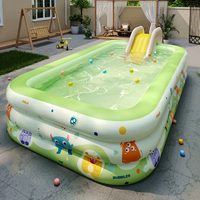 Piscine Gonflable PVC Personnalisée pour Enfants et Adultes avec Mini Toboggan, Jouet Aquatique pour Jardin Familial à Domicile, Été en Fête