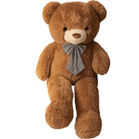 Ours en peluche personnalisé avec logo, taille 1m, super doux, avec doublure en maille, cadeau idéal pour fille, directement de l'usine