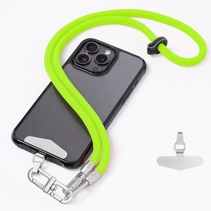 Sangle universelle pour téléphone portable, cordon réglable pour le cou avec patch pour téléphone, lanière bandoulière en polyester jacquard avec crochet - Product Image 1