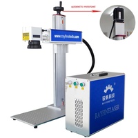 Machine de marquage laser à fibre RAYCUS 20W 30W 50W 60W pour gravure de cartes métalliques, logos et étiquettes rotatives